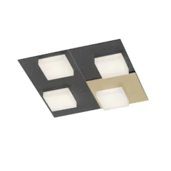 BANKAMP Cube Deckenleuchte 32W 28x28cm, Anthrazit