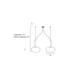 Casablanca Aih - Hängeleuchte 2flg. Weiß Glänzend -Heimbeleuchtung 2000247 5