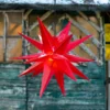 18-zackiger XL-Kunststoff-Stern Für Außen - Rot