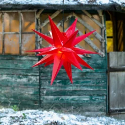 18-zackiger XL-Kunststoff-Stern Für Außen - Rot -Heimbeleuchtung 2506103 2