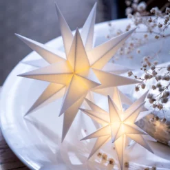 Innendeko - 18-zackiger Stern Ø 12 Cm Weiß -Heimbeleuchtung 2506131 4