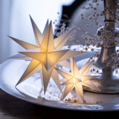 Innendeko - 18-zackiger Stern Ø 12 Cm Weiß -Heimbeleuchtung 2506131 8