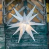 Schneeflocken-Stern Außen, 18-Zacker, Bedruckt