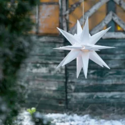 LED-Deko-Stern, 18-Zacker, Ø 25 Cm, Weiß -Heimbeleuchtung 2506145 4