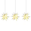 Lichterkette Stern Innen, 18-Zacker, 3-flg., Weiß