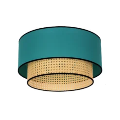Deckenleuchte Boho Aus Rattan, Beige/petrol -Heimbeleuchtung 2616751 2