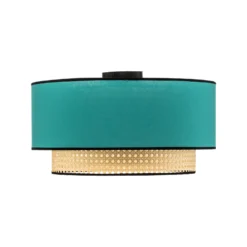 Deckenleuchte Boho Aus Rattan, Beige/petrol -Heimbeleuchtung 2616751 4