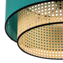 Deckenleuchte Boho Aus Rattan, Beige/petrol -Heimbeleuchtung 2616751 7