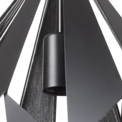 EGLO Hängeleuchte Carlton Schwarz-silber Ø 31 Cm 16 EGLO Hängeleuchte Carlton Schwarz-silber Ø 31 Cm -Heimbeleuchtung 3031607 7