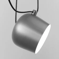 FLOS Aim Small LED-Hängeleuchte, Hellsilber