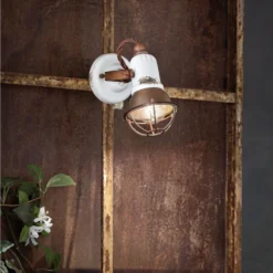 Wandlampe C1675/1 Mit Korb, 1flg., Weiß -Heimbeleuchtung 3517171 2