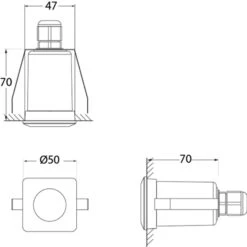 Einbauleuchte Teresa Eckig Schwarz/frosted 3.000K -Heimbeleuchtung 3538143 6