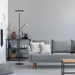 LED-Stehleuchte Fabi Mit Leselampe, Schwarz Matt -Heimbeleuchtung 3570058 6