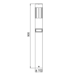 Wegeleuchte 475 Mit Bewegungsmelder -Heimbeleuchtung 4001475 4
