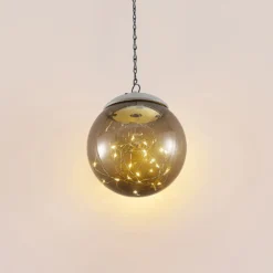 Lindby Tjelle LED-Solar-Hängeleuchte, Kugel -Heimbeleuchtung 4018299 3