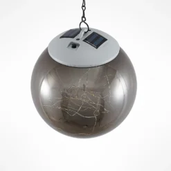 Lindby Tjelle LED-Solar-Hängeleuchte, Kugel -Heimbeleuchtung 4018299 4