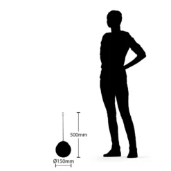 Lindby Tjelle LED-Solar-Hängeleuchte, Kugel -Heimbeleuchtung 4018299 6