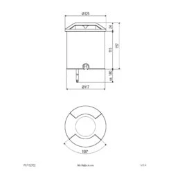 EVN Scopum LED-Bodeneinbauleuchte Rund 2fach -Heimbeleuchtung 4026288 4