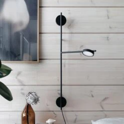 GRUPA Igram LED-Wandleuchte Zweiflammig Schwarz