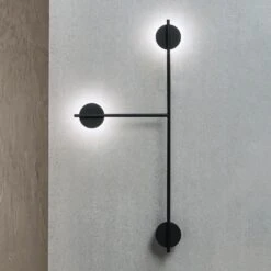 GRUPA Igram LED-Wandleuchte Zweiflammig Schwarz -Heimbeleuchtung 4028026 7