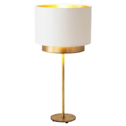 Tischleuchte Mattia, Perla Silk Weiß/gold 5 Tischleuchte Mattia, Perla Silk Weiß/gold -Heimbeleuchtung 4512617 2