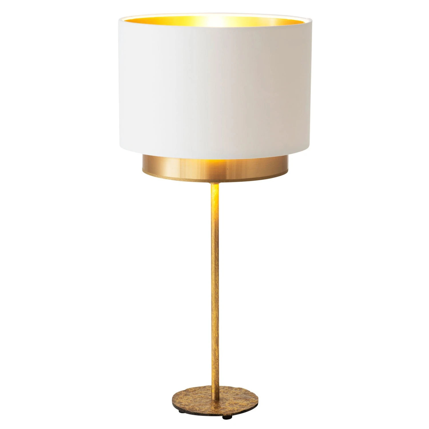 Tischleuchte Mattia, Perla Silk Weiß/gold 3 Tischleuchte Mattia, Perla Silk Weiß/gold – Bild 3