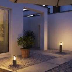 SLV Rusty Cone 40 Rostbraune Sockelleuchte 40 Cm -Heimbeleuchtung 5503942 2