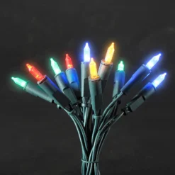 Bunte LED-Lichterkette, 50-flammig 8,85m
