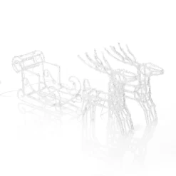 Funkelnde LED-Außendeko Rentiere M. Schlitten 14 Funkelnde LED-Außendeko Rentiere M. Schlitten -Heimbeleuchtung 5524546 4