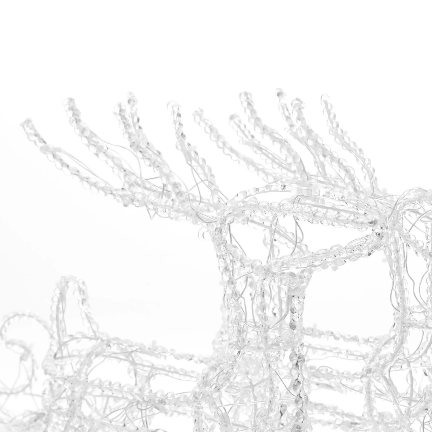 Funkelnde LED-Außendeko Rentiere M. Schlitten 6 Funkelnde LED-Außendeko Rentiere M. Schlitten – Bild 6