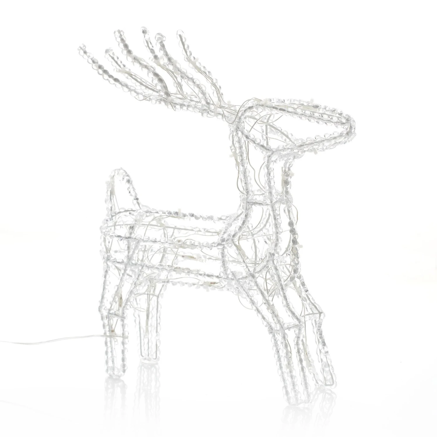 Funkelnde LED-Außendeko Rentiere M. Schlitten 7 Funkelnde LED-Außendeko Rentiere M. Schlitten – Bild 7