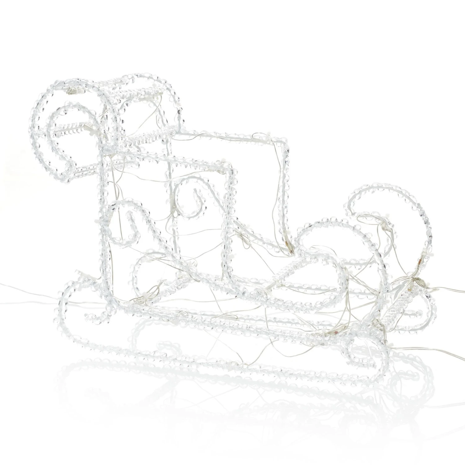 Funkelnde LED-Außendeko Rentiere M. Schlitten 8 Funkelnde LED-Außendeko Rentiere M. Schlitten – Bild 8