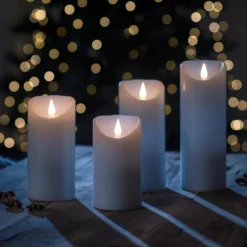 Mit 3D-Flamme Ausgestattet - LED-Kerze Echtwachs -Heimbeleuchtung 5524779 4