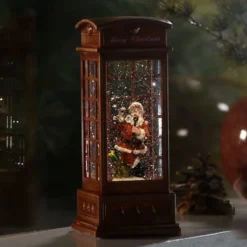 LED-Dekoleuchte Telefonzelle M. Weihnachtsmann -Heimbeleuchtung 5524861 2