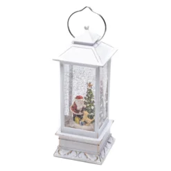 LED-Wasserlaterne Weihnachtsmann Mit Hund -Heimbeleuchtung 5524862 4