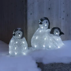 LED-Acryl-Leuchtfiguren Pinguinfamilie 3er -Heimbeleuchtung 5524872 2