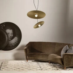 Karman Gonzaga LED-Hängeleuchte, Ø 59 Cm, Messing -Heimbeleuchtung 5542178 1