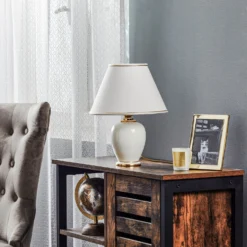 Tischleuchte Giardino Avorio In Weiß-Gold, Ø 25 Cm -Heimbeleuchtung 5562035 2