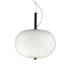 LEDS-C4 Ilargi LED-Hängelampe Phase Dunkel Ø39,5cm