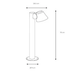 Weiße LED-Wegelampe Dingo Mit GU10-LED -Heimbeleuchtung 6055398 2
