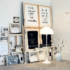 Louis Poulsen Panthella - Design-Stehlampe, Opal -Heimbeleuchtung 6090105 6