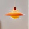 Louis Poulsen PH 5, Designer-Pendellampe Orange