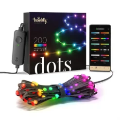 Twinkly Dots LED-Kette RGB, Schwarz, IP44, 10m 13 Twinkly Dots LED-Kette RGB, Schwarz, IP44, 10m -Heimbeleuchtung 6102051 4