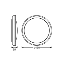 LEDVANCE SMART+ WiFi Orbis Circle CCT RGB Schwarz -Heimbeleuchtung 6106542 5