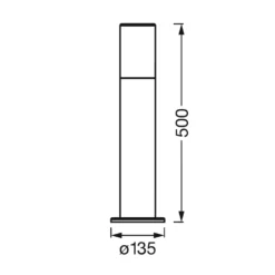 LEDVANCE SMART+ WiFi Outdoor Pipe Post, Höhe 50 Cm -Heimbeleuchtung 6106599 7
