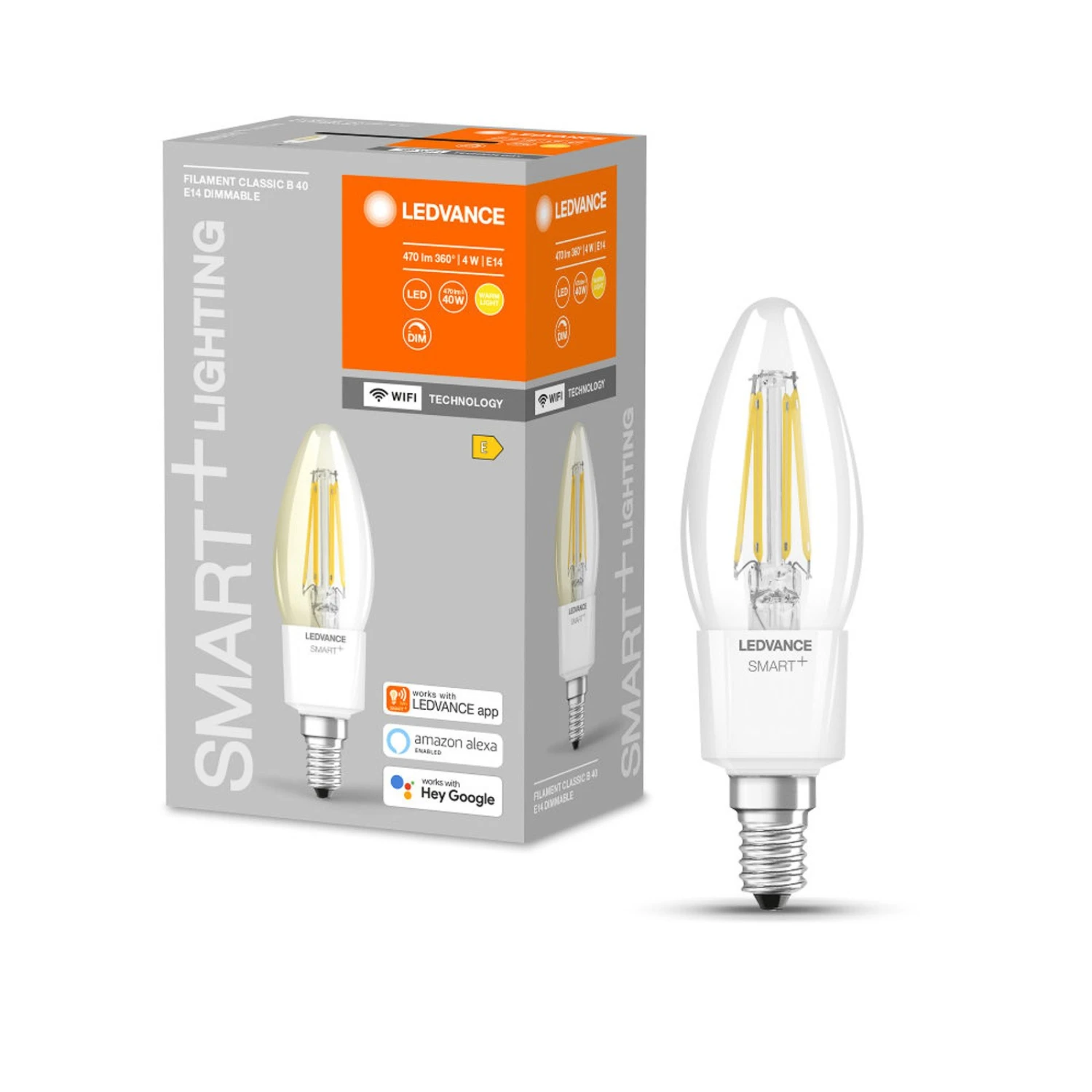 LEDVANCE SMART+ WiFi Filament Candle 40 E14 4W 827 2 LEDVANCE SMART+ WiFi Filament Candle 40 E14 4W 827 – Bild 2