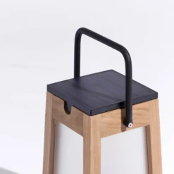 LED-Solarlaterne Tecka Tragbar, Teak 25 Cm 12 LED-Solarlaterne Tecka Tragbar, Teak 25 Cm -Heimbeleuchtung 6112080 3