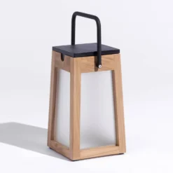 LED-Solarlaterne Tecka Tragbar, Teak 25 Cm 13 LED-Solarlaterne Tecka Tragbar, Teak 25 Cm -Heimbeleuchtung 6112080 4