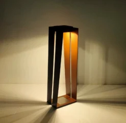 LED-Solarlaterne Skaal Mit Sensor, Corten, 70 Cm