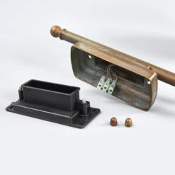 Außenwandleuchte Casale Höhe 60cm, Messing Antik -Heimbeleuchtung 6515289 7